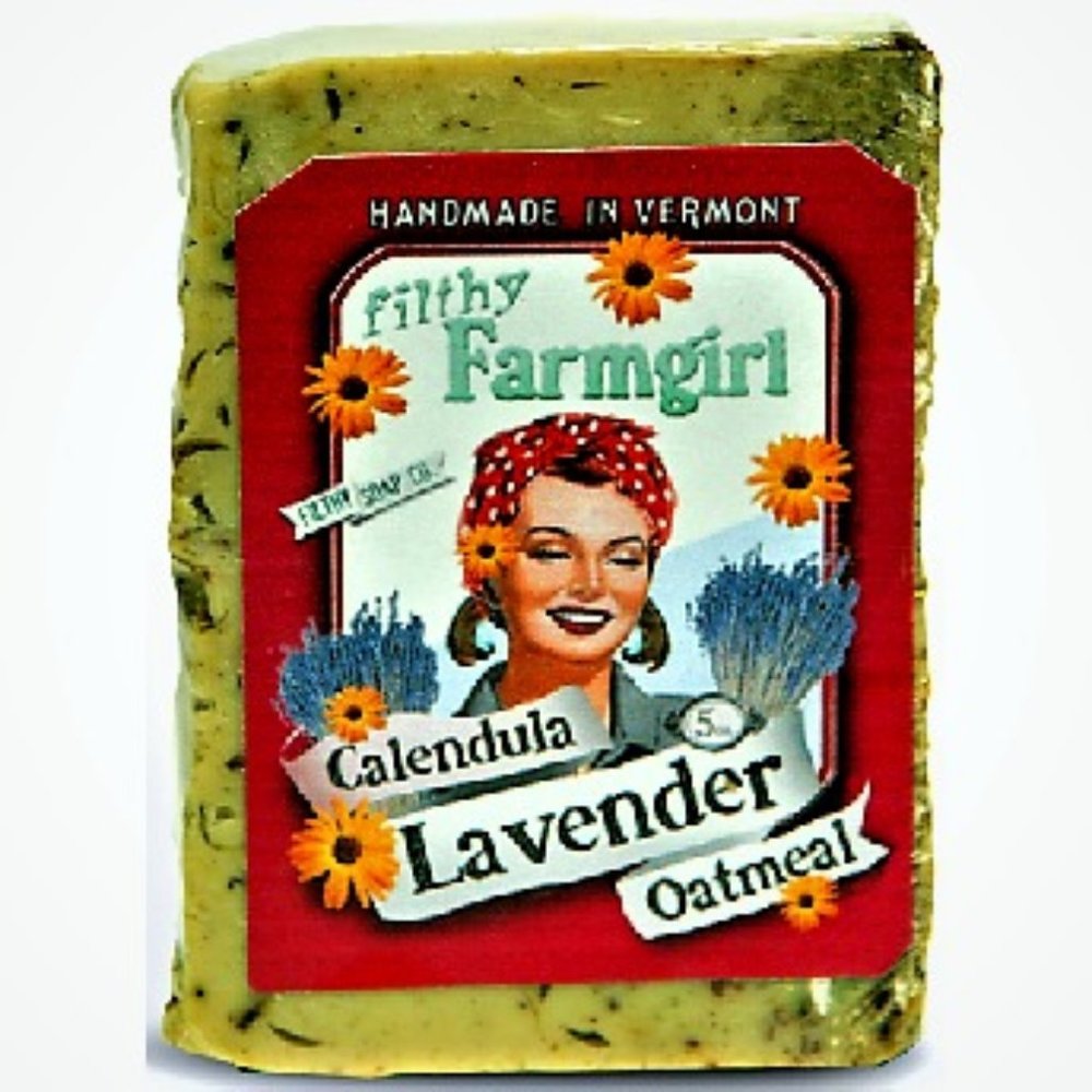 100% Natural Organic Soap. Calendula Lavender Oatmeal. Handmade in Hawaii. 2oz.